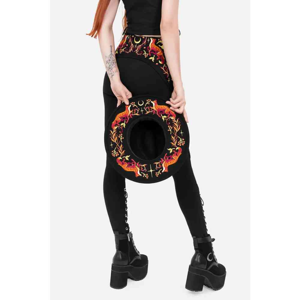 Restyle - EMBERS Fedora hoed - Zwart